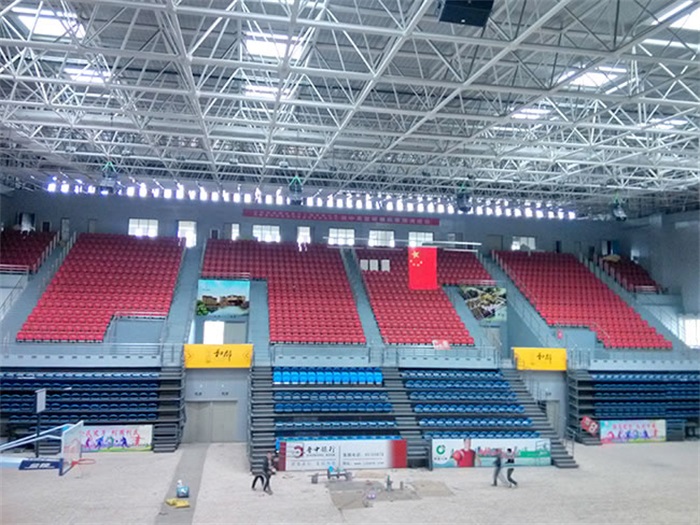 兴安盟电厂体育馆网架加工